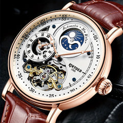 Men's Moon Phase Sports Watch Waterproof