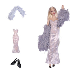 Mermaid Tail Dress for 11 8 inch Doll Clothes Doll Shoes Party Cosplay Skirt