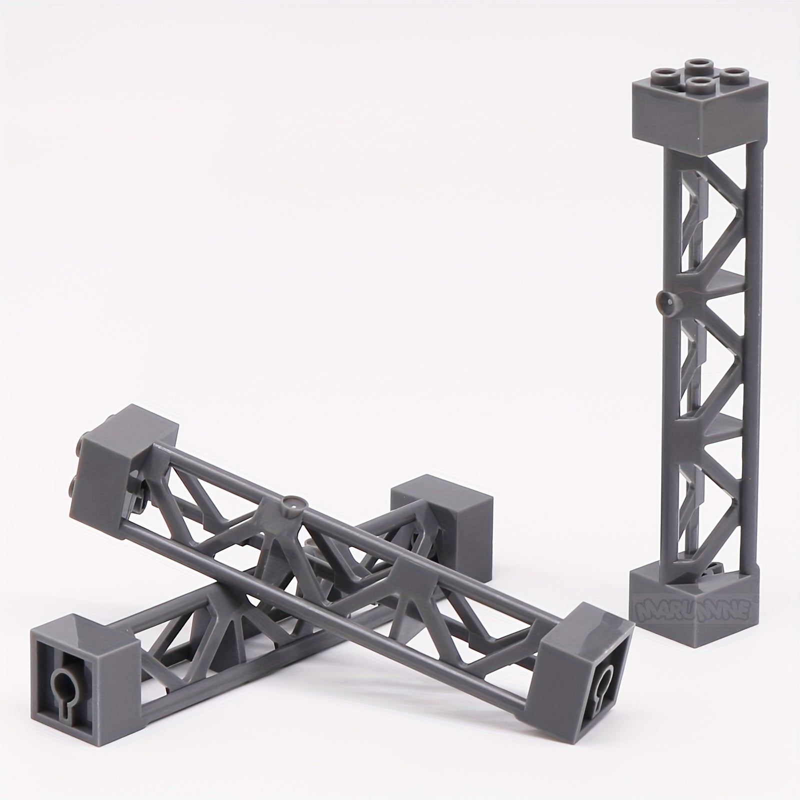 8pcs 2x2x10 Support Building Blocks Military Train Truck Bricks DIY Accessory