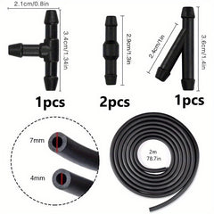 Car Windshield Washer Rubber Hose Wiper Nozzle Water Pipe Joint