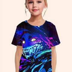 Anime Cartoon Graphic Girls T-shirt Summer Gift Outdoor