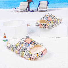 Cartoon Animal Women's Slippers Indoor Non Slip Shoes Open Toe House Shoes