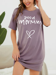 Soft & Comfy Short Sleeve Lounge Dress for Women