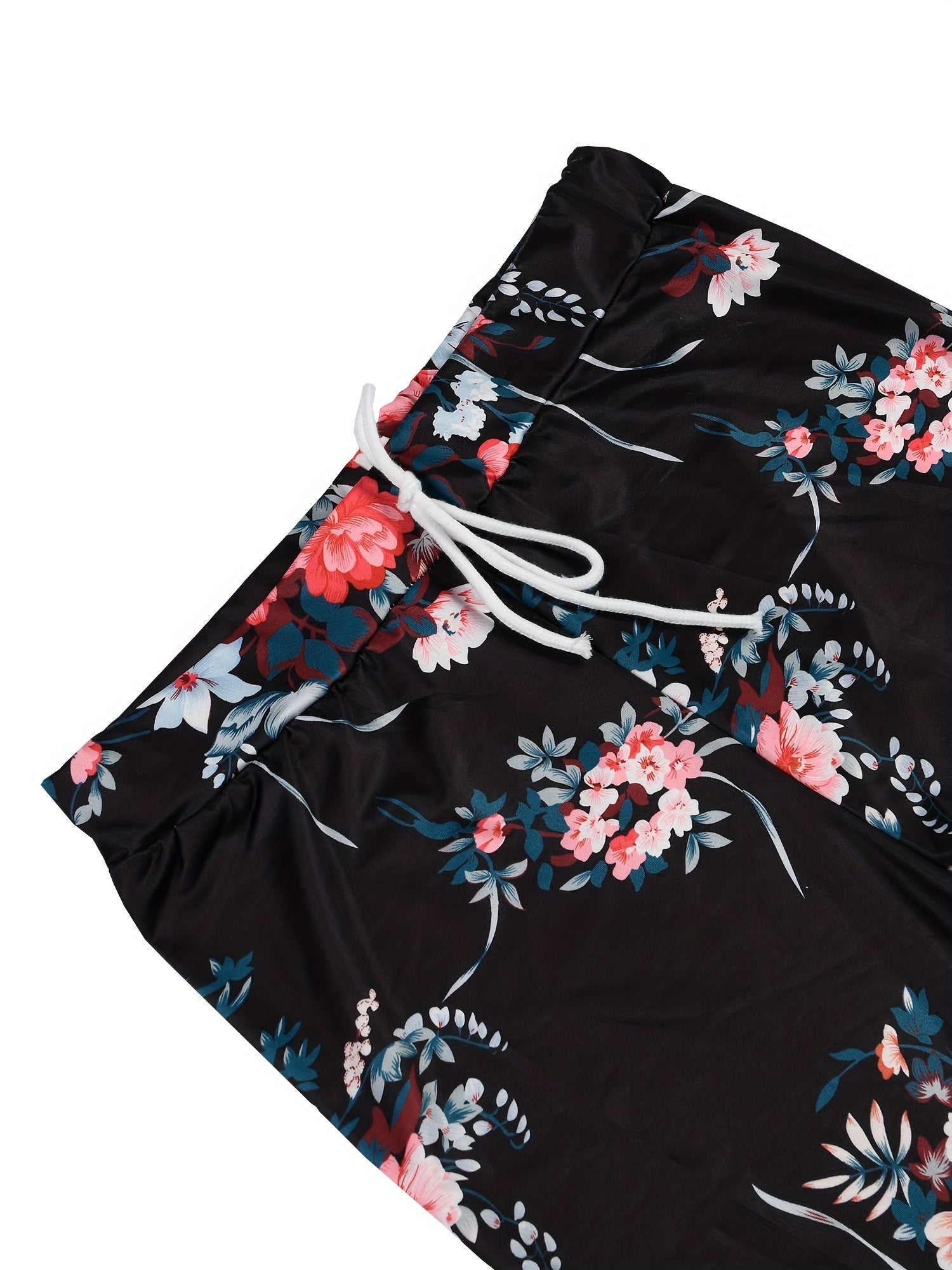 Women's Plus Floral High Stretch Skinny Pants