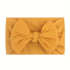 Bowknot Headband Solid Hair Accessory For Baby Girls