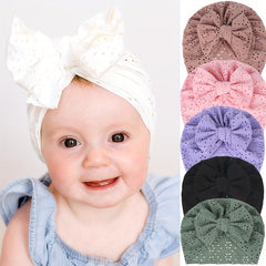 Newborn Baby Head Wrap Hat Bow Turban Cap for Girls