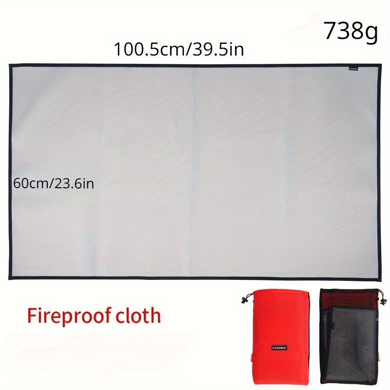 Fire Pit Mat Fireproof Fibreglass BBQ Floor Protector Mat