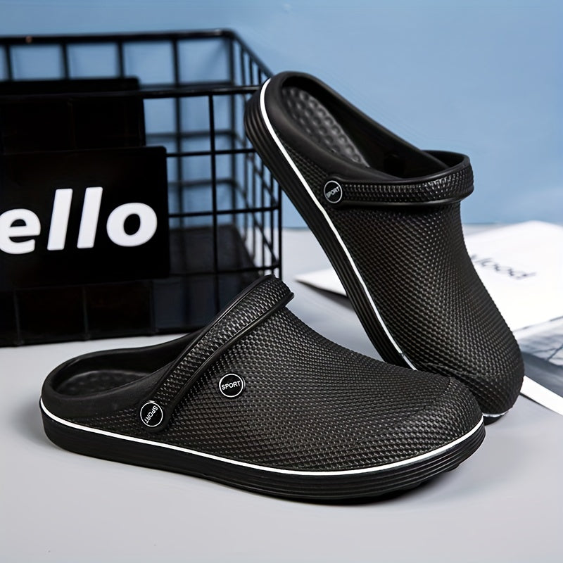 Men's Closed Toe Clogs Slip-on Sandals Soft Sole Walking Shoes