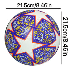1pc Size 5 PU Machine Stitched Soccer Ball with Pump for Outdoor Training