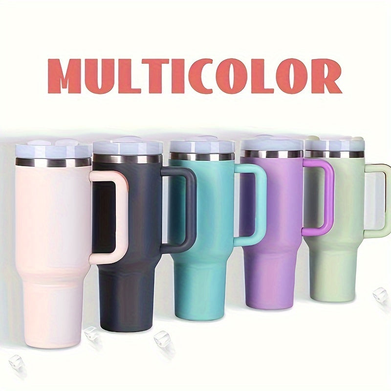40 Oz Stainless Steel Insulated Cup With Lid And Handle