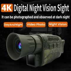 4K HD Outdoor Monocular Infrared Camera 5x Digital Zoom Night Camera