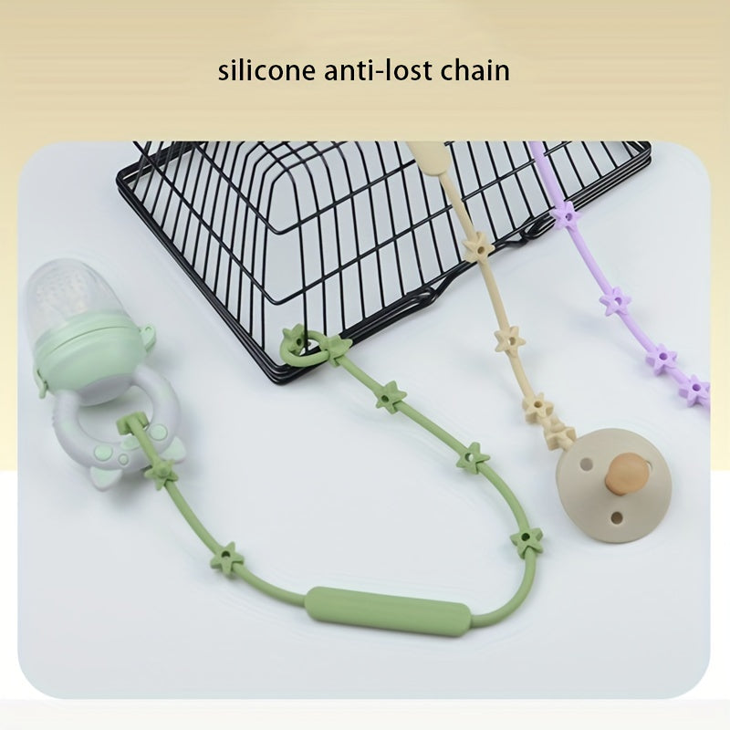 Stretchable Silicone Pacifier Chain for Baby Bottles Teethers