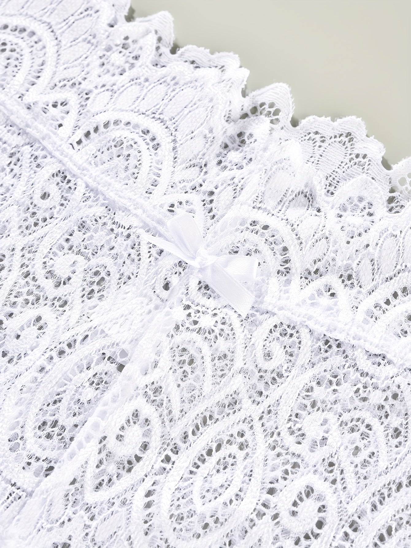 3 Pack Plus Size Lace Panties Set Women's Floral Underwear