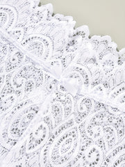 3 Pack Plus Size Lace Panties Set Women's Floral Underwear