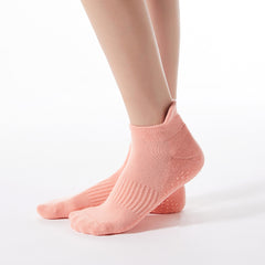 Non Slip Yoga Socks for Women's Pilates - Grip Enhancing with Towel Bottom