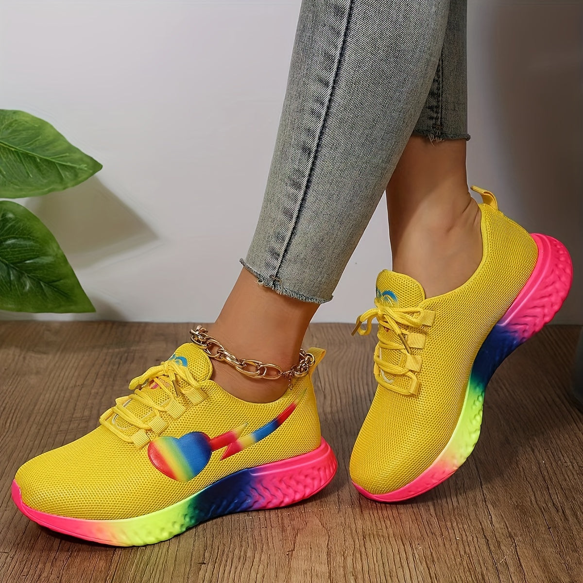 Pride Month Women's Sneakers Breathable Mesh Running Shoes