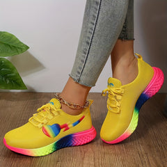 Pride Month Women's Sneakers Breathable Mesh Running Shoes