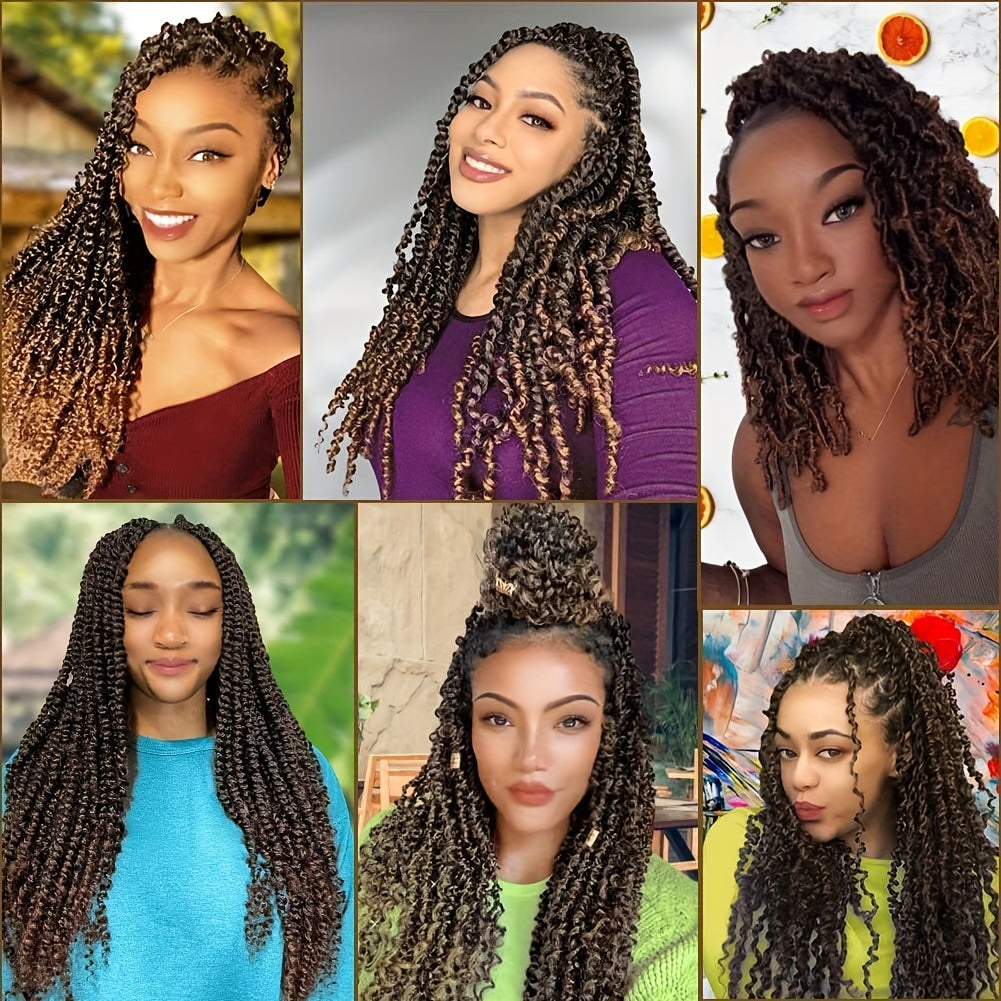 Pre Stretched Braiding Hair Spring Twist Braids Extensions