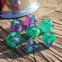 7pcs Starry Sky Dice RPG Dice Set