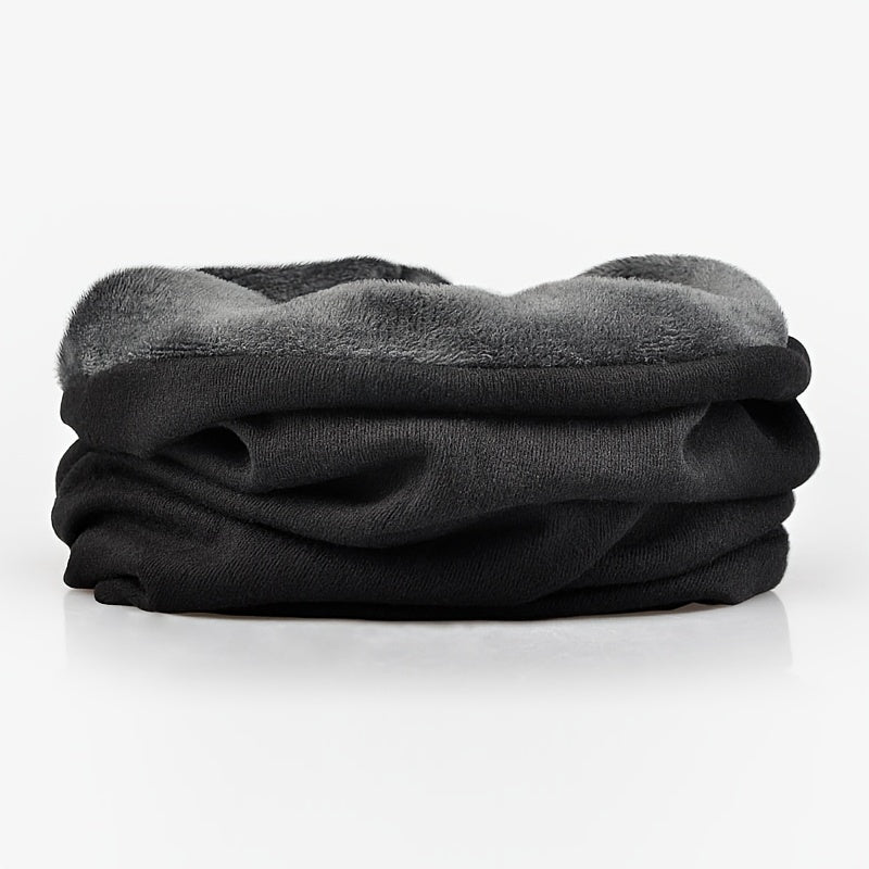 Winter Beanie Hat Scarf Warm Knit Hat Thick Knit Skull Cap For Men