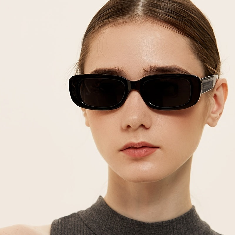 Rectangle Polarized Sunglasses UV400 Y2K Hiphop Glasses
