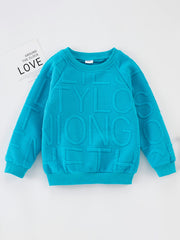 Toddler Boy Letter Pattern Sweatshirt
