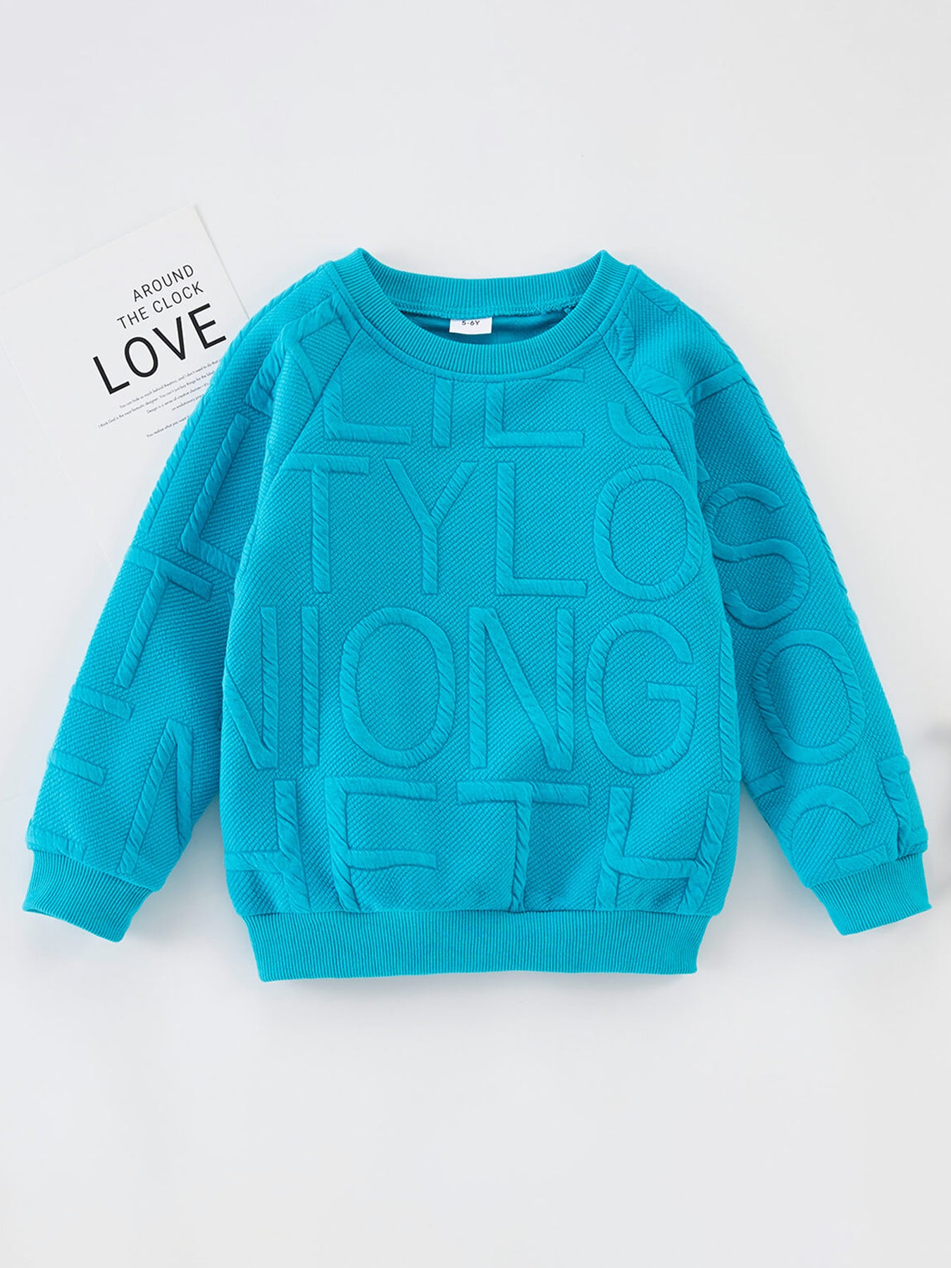 Toddler Boy Letter Pattern Sweatshirt