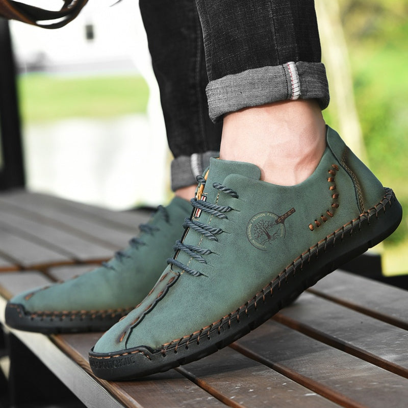 Men's Casual Slip-On Loafers PU Leather Shoes