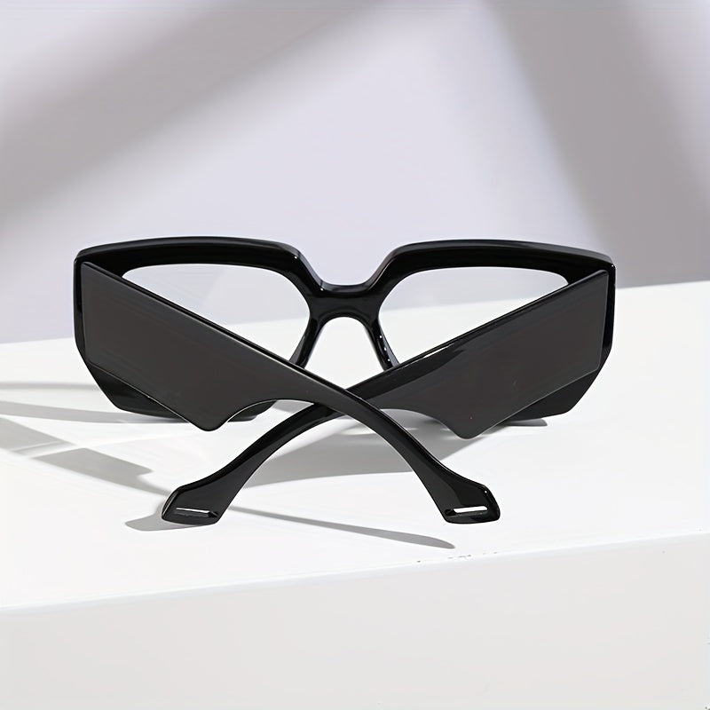 Clear Lens Cat Eye Glasses - Square Frame Specs