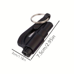 Mini Car Emergency Hammer Seat Belt Cutter Keychain