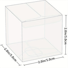 100pcs Clear Small Gift Boxes for Candy Macaron Chocolate