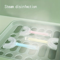 Kids Food Soft Silicone U-shaped Toothbrush