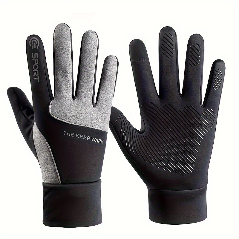 Waterproof Winter Gloves Touch Screen Warm Motorcycle Gloves Anti Slip