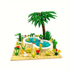 Farm Series Small Animal Duck Building Blocks Yellow Duck City Farm