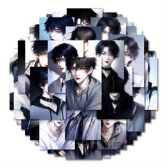 54pcs Glow Anime Pvc Waterproof Laptop Stickers
