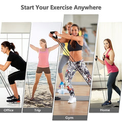 Resistance Band Set Full Body Workouts Strength Flexibility Tone