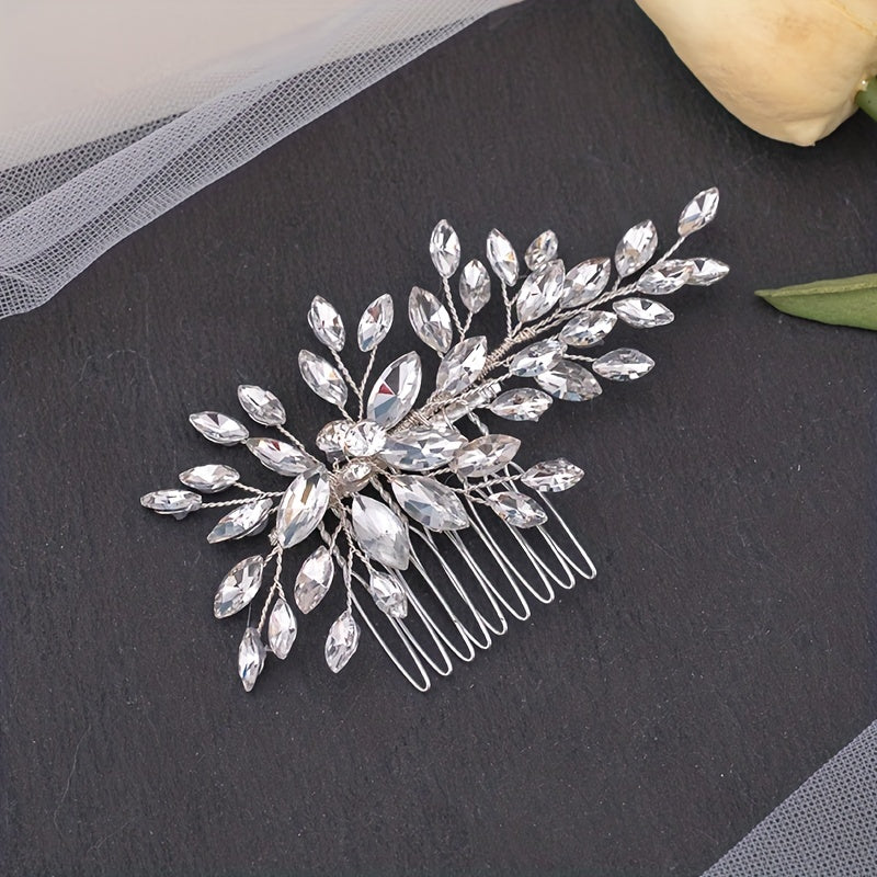 Crystal Wedding Hair Comb Bridal Jewelry Headdress Accessories