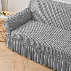 Seersucker Sofa Slipcover Universal Couch Cover Furniture Protector