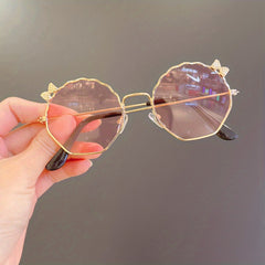 Girls Sweet Bowknot Decor Holiday Party Sunglasses UV Protection