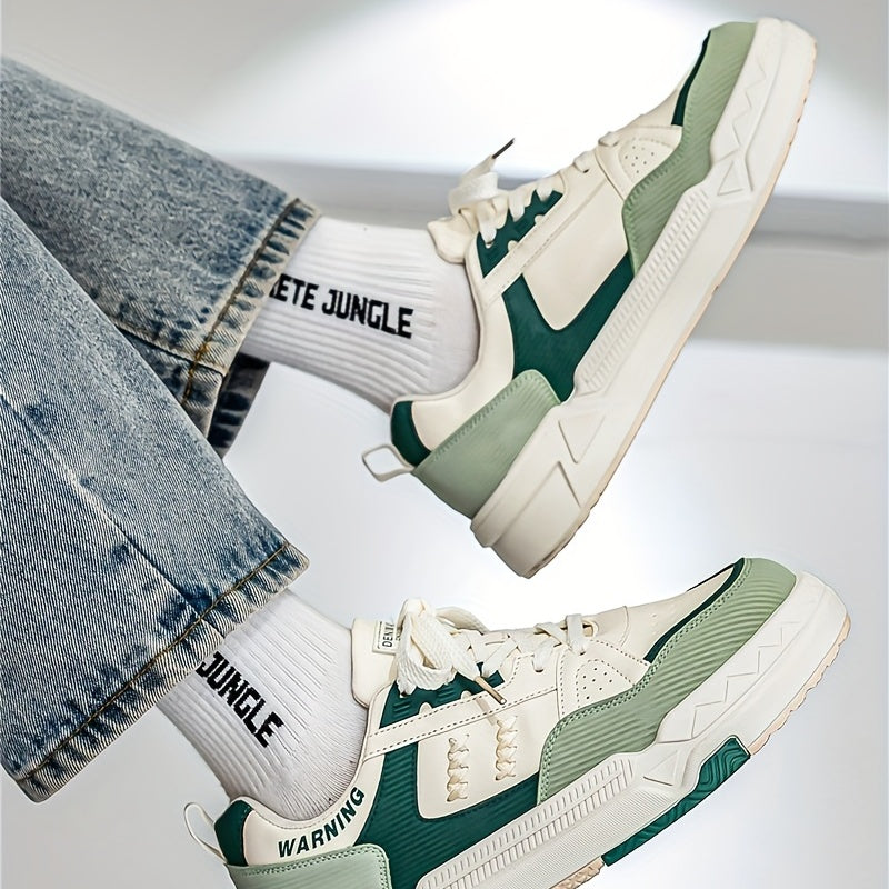Men's Lace Up Skate Shoes Non Slip Sneakers