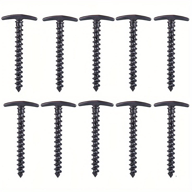 10pcs Tent Screw Stakes for Camping & Hiking