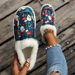 Women's Christmas Snow Boots Plush Comfort & Warmth