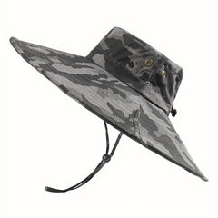 Oversized Brim Bucket Hat for Outdoor Sun Protection