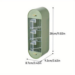 Spice Jars Wall Mounted Seasoning Containers with Spoon