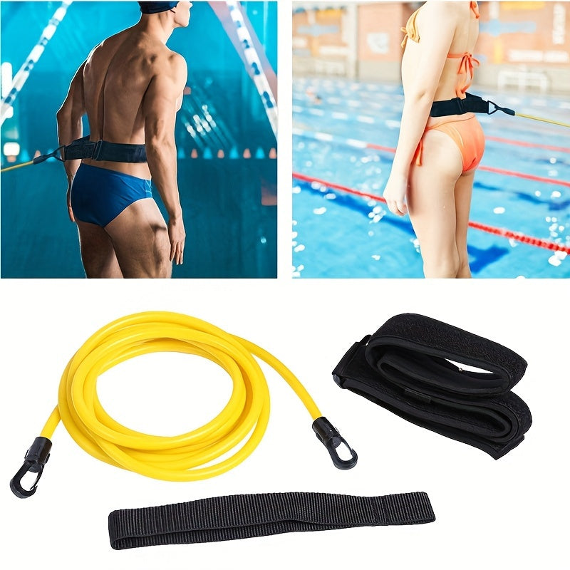 Swimming Resistance Training Equipment - Elastic Swim Training Tether