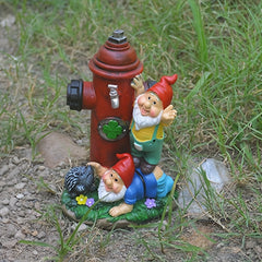 Fire Hydrant Dwarf Garden Ornament Resin Statue