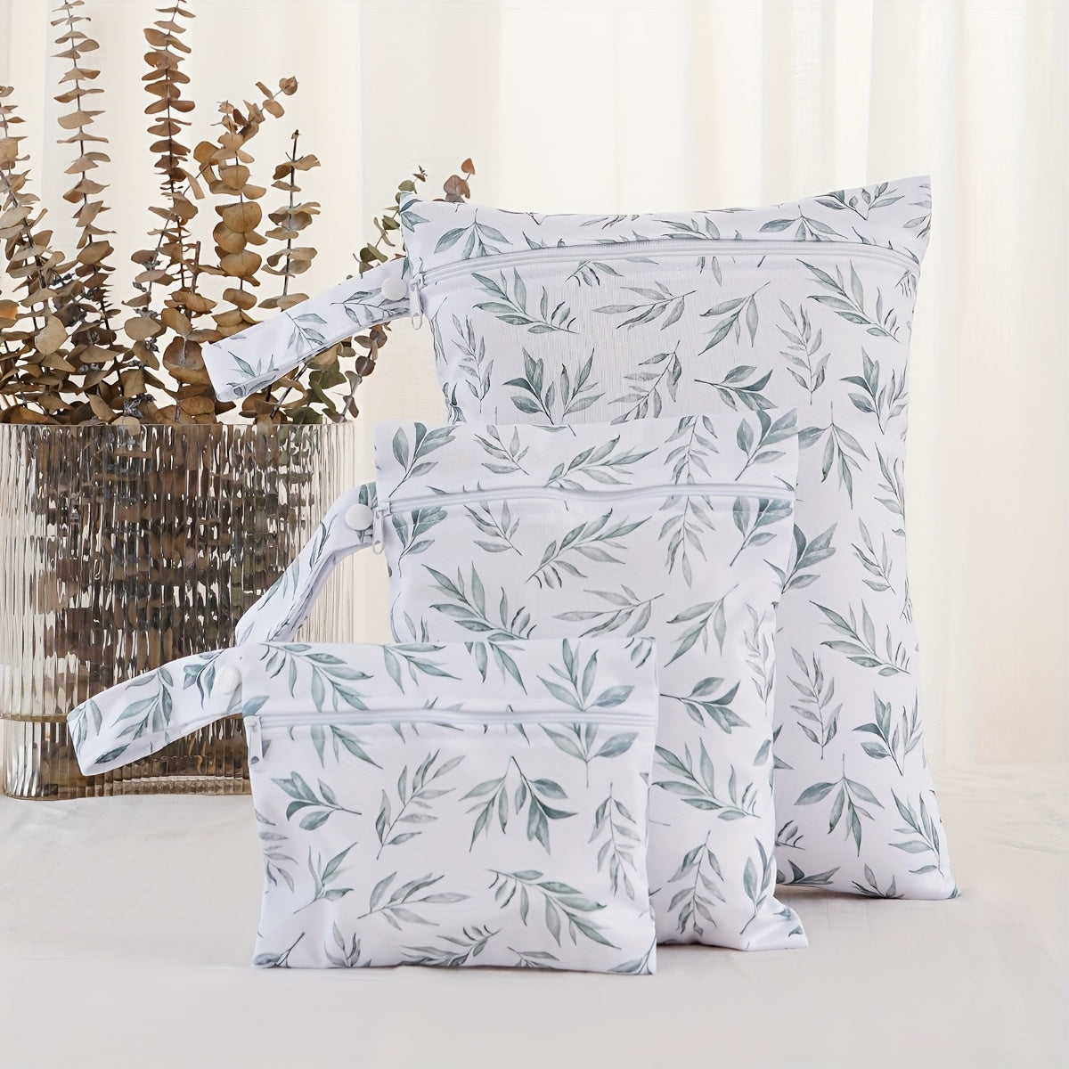 3pcs Elinfant Diaper Bag Set Giraffe Moon Patterns Travel Organizer Bags