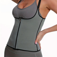 Tight Zipper Waist Trainer Belt With Strap Body Shaper