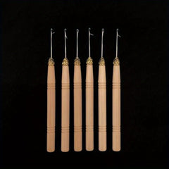12pcs Hair Extension Crochet Headband Wig Tool Set Wooden Handle Crochet Hook