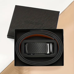 Men's Leather Ratchet Belt Business Waist Strap High Belt
